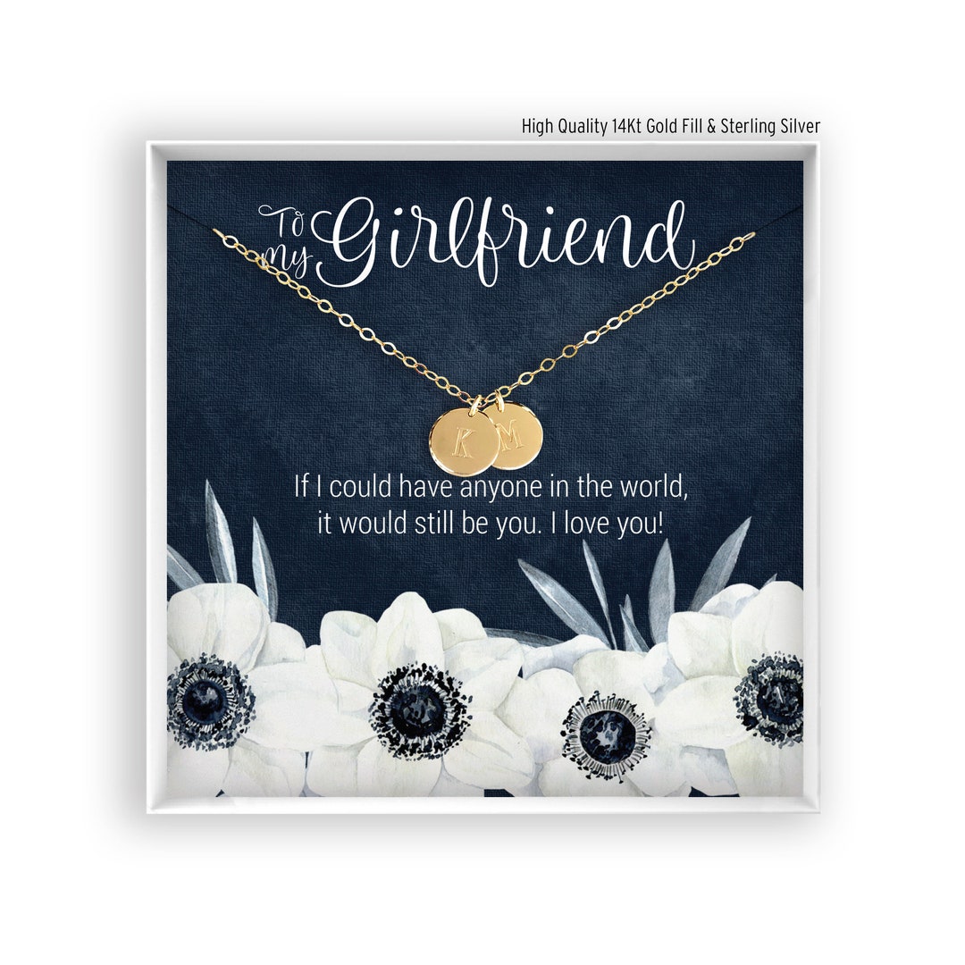 Custom Necklace Gift Girlfriend Necklace Couples Necklace Etsy