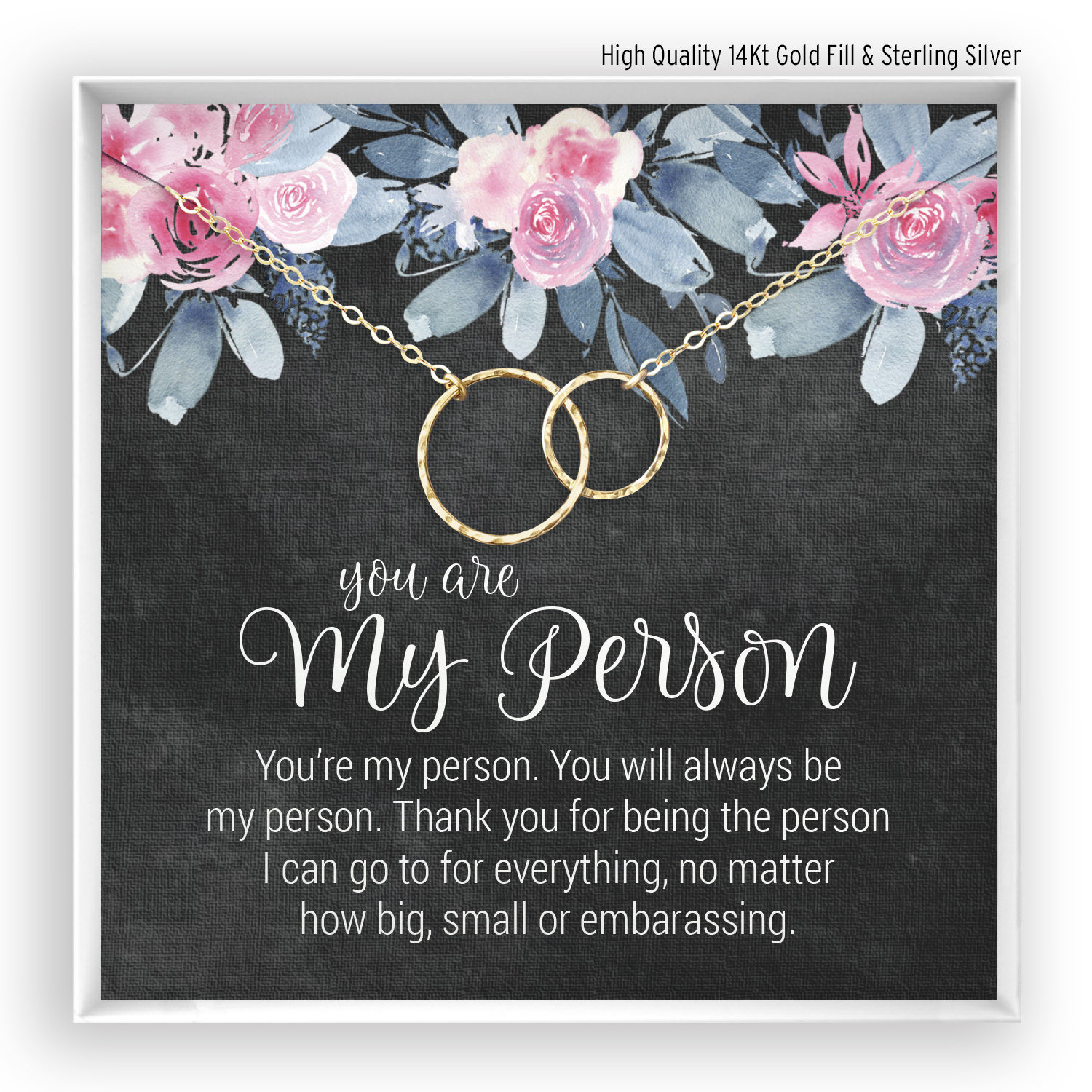 You Are My Person Gift, Best Friend Gift, You're My Person Neckla…