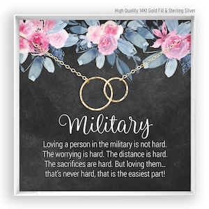 Army Wife Necklace, Army Girlfriend, Army Wife Gift, Army Jewelry, Deployment Necklace, Couples Gift, 14kt Gold Filled, Rose Gold, Silver