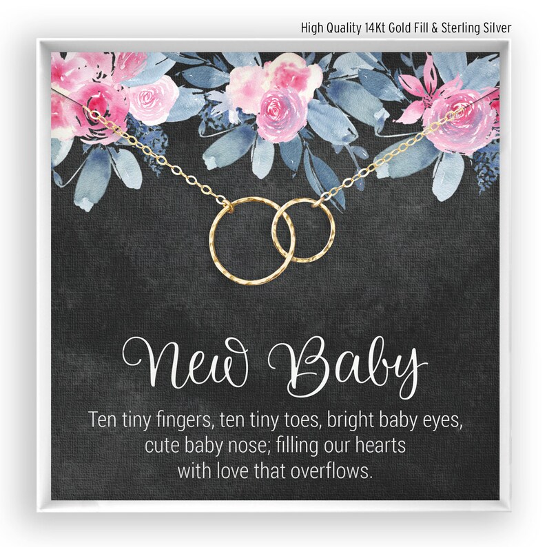 Baby Shower Gift for Mom Mother and Child Necklace Baby Etsy