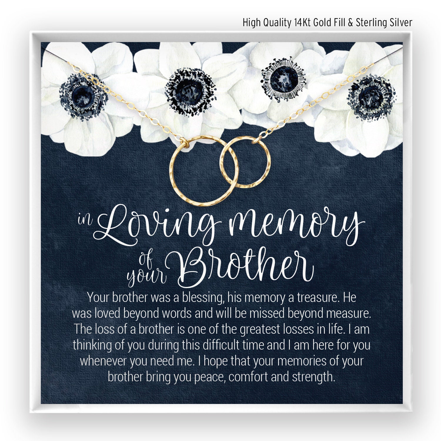 Loss of Brother Gift Grief Gift Sympathy Gift Brother image
