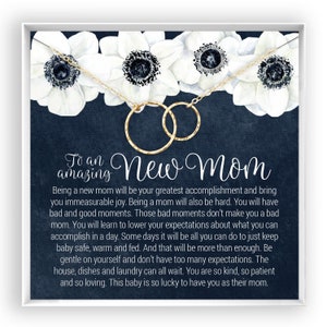Cadeau pour nouvelle maman, premier bébé d'une amie, cadeau pour bébé, cadeau pour la première fois, cadeau pour une maman et un nouveau-né, cadeau pour une nouvelle maman, or 14 carats, rose ou argent