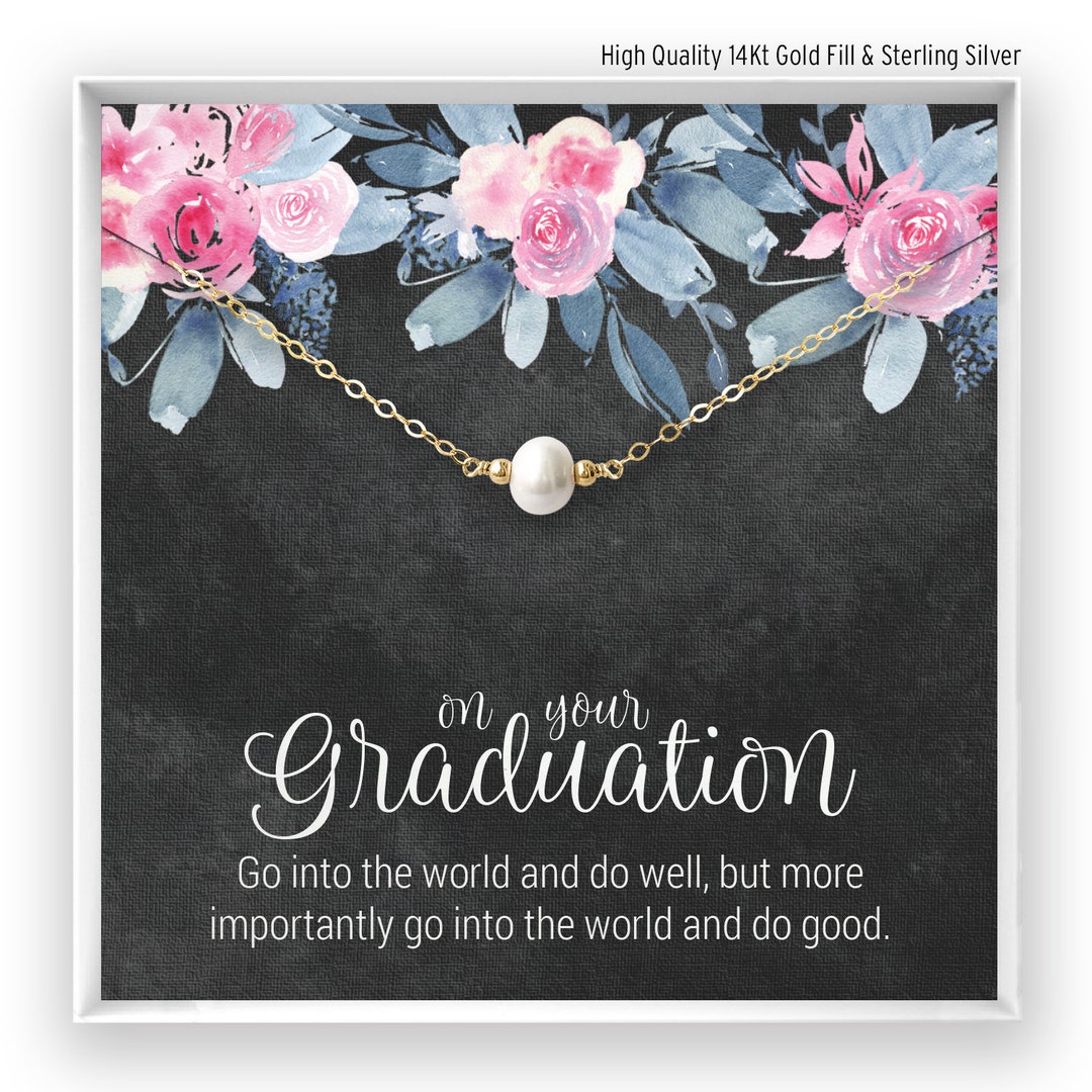 Graduation Necklace Gift, Congratulations Jewelry Gift, Friend Grad ...