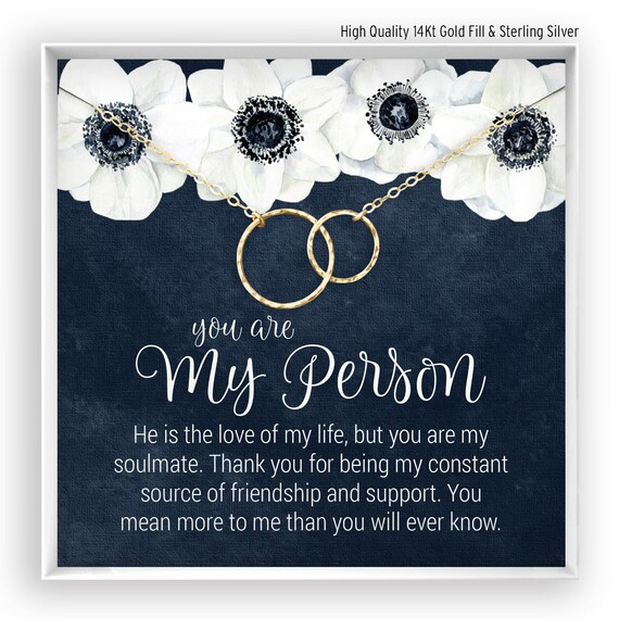 You're My Person - Necklace & Card – Lucky Feather
