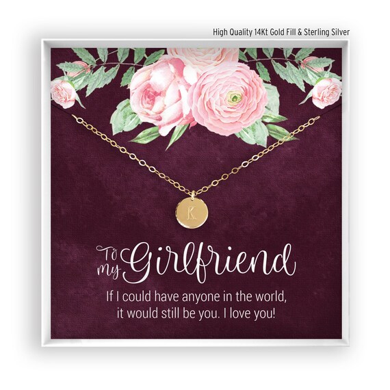 Personalized Girlfriend Necklace Girlfriend Gift Custom Jewelry