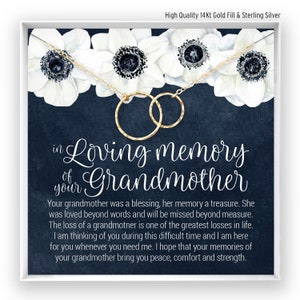 Loss of Grandmother Gift Grief Gift Grandma Remembrance Necklace Sympathy Gift Grandmother Memorial Gift Feather Necklace Sympathy Pass Away