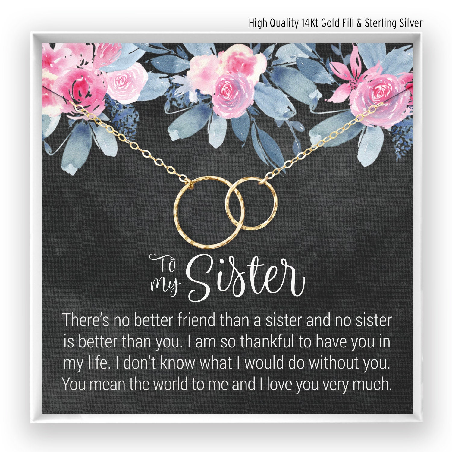 Sisters Necklace, Sister Gift, Sister Jewelry, Sister Birthday, Big S…