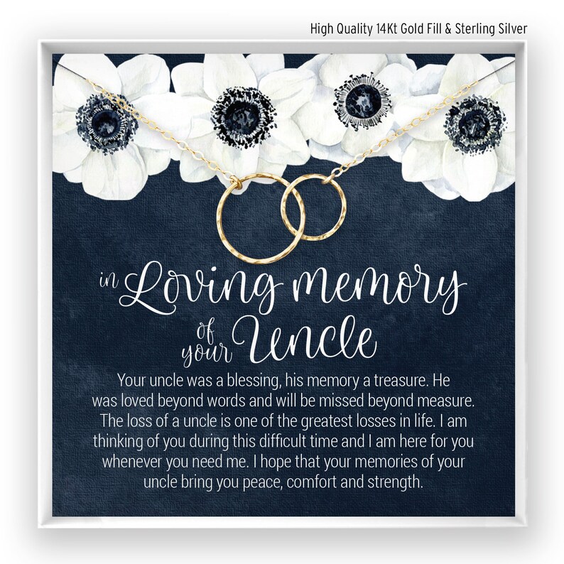 Loss of Uncle Gift Grief Gift Sympathy Gift Uncle Etsy