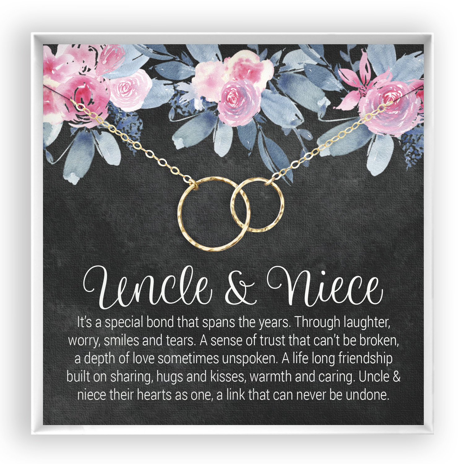 Oncle Niece Collier Oncle Niece Cadeau Oncle Niece Bijoux Etsy France