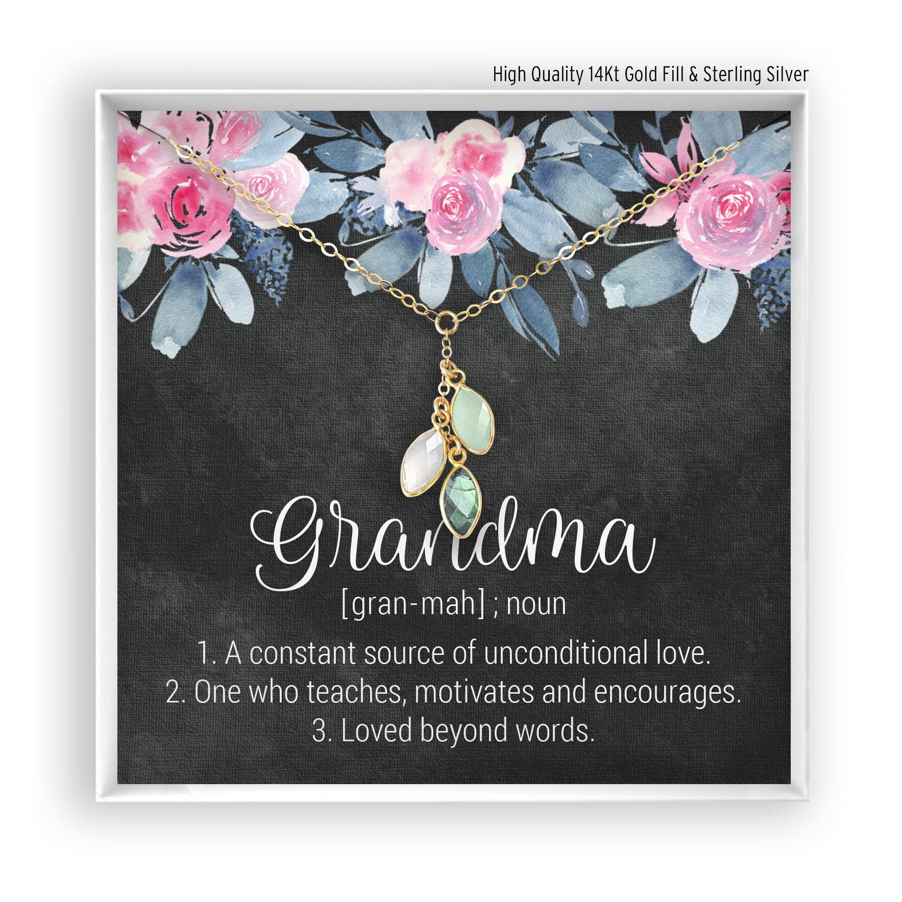 Grandma Necklace, Grandchildren Necklace, Grandma Gift, Jewelry for G…