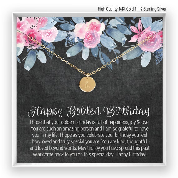 Golden birthday hotsell jewelry