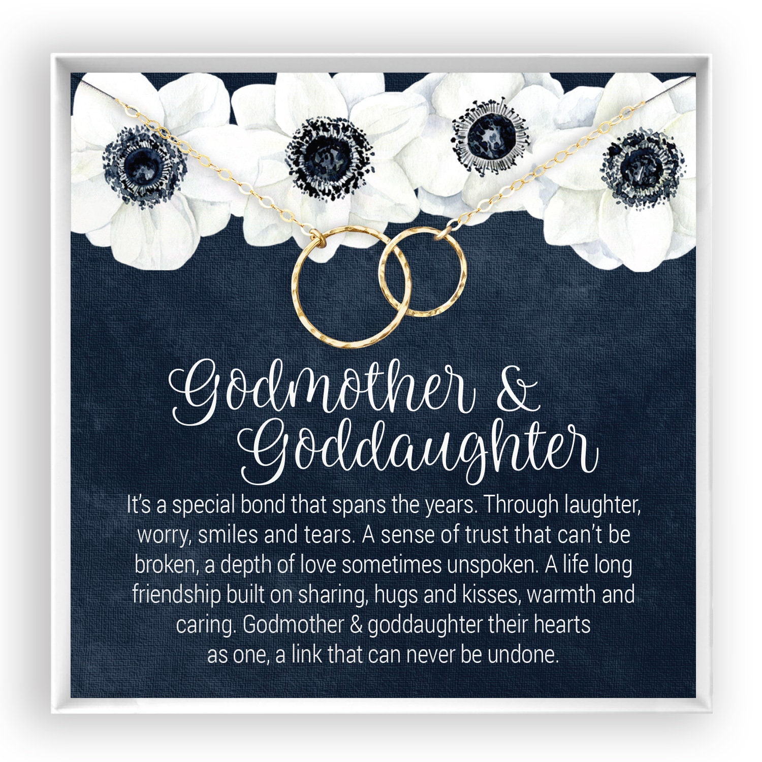 Godmother & Goddaughter Necklace, Goddaughter Gift from Godmother, Je…
