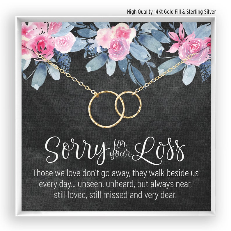 Death Loss of Spouse Necklace Grief Gift Remembrance Jewelry Memorial Gift Sorry for Your Loss Loss of Husband Gift Loss of Partner