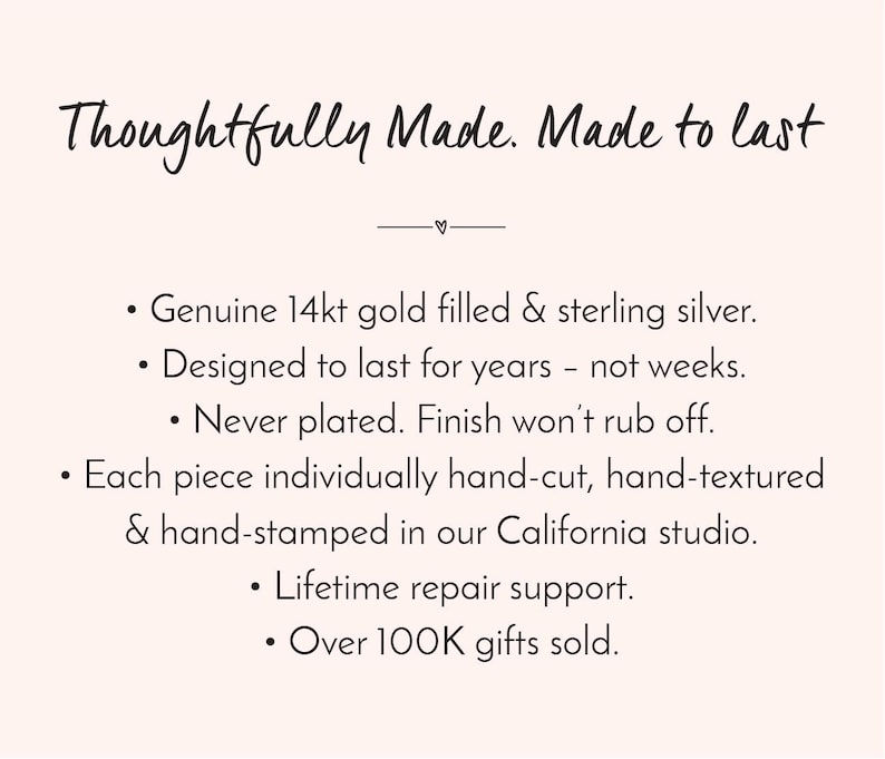 Thoughtfully Made. Made to last