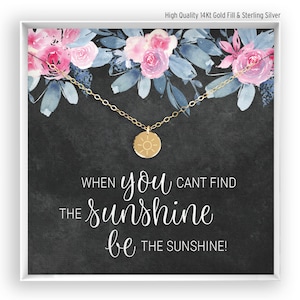Personalized Sun Necklace, Sunshine Necklace, Summer Gift, Inspirational Gift, Surfer Gift, Summer Jewelry,  Surf Jewelry BF