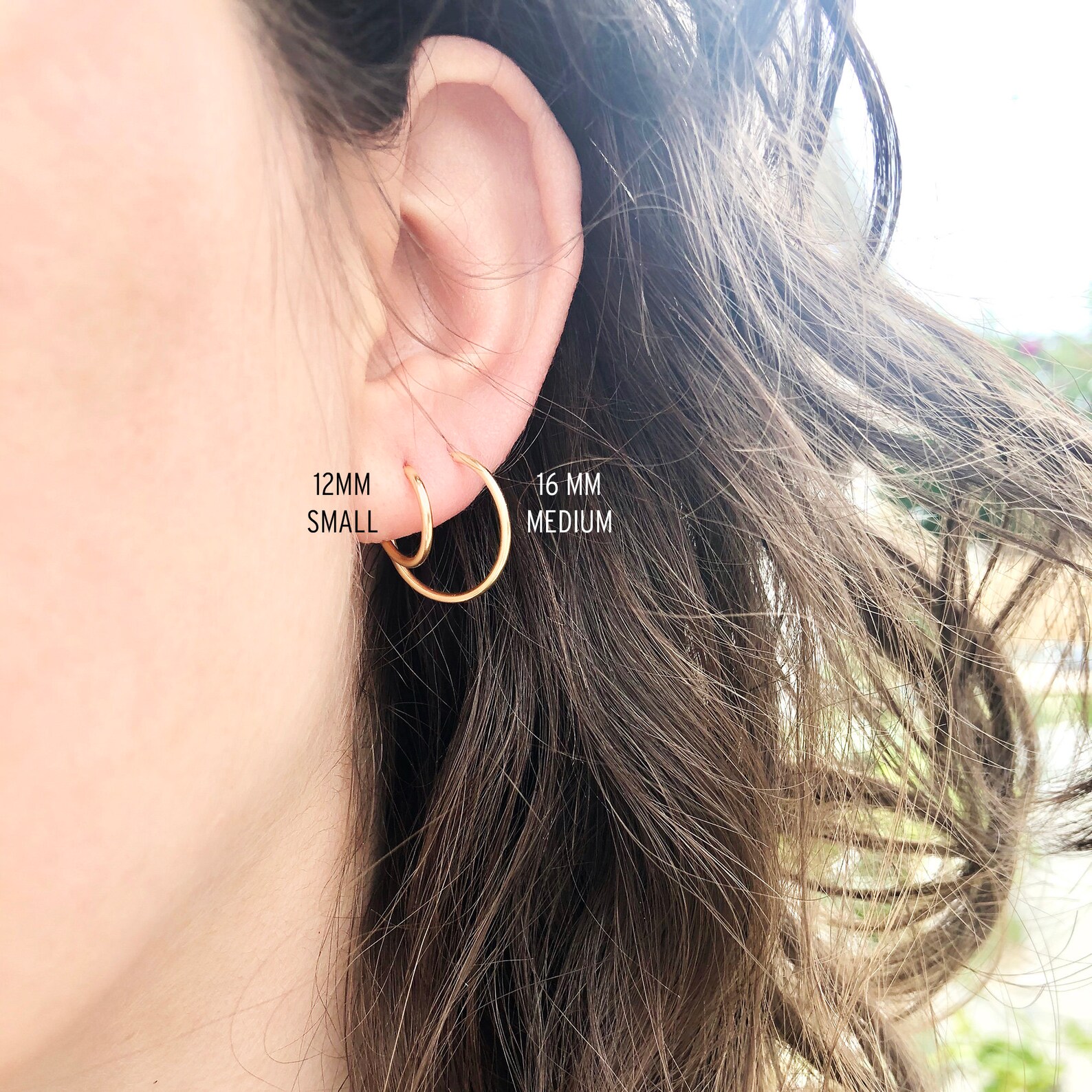 Stud Hoop Post Hoops Modern Hoops Hoops With Stud Stud Etsy