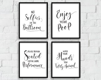 huge sale 50 off bathroom wall decor printable art bathroom prints set of 4 bathroom wall art kids bathroom funny bathroom art - Funny Bathroom Art huge sale 50 off bathroom wall decor printable art bathroom prints set of 4 bathroom wall art kids bathroom funny bathroom art - Funny Bathroom Art