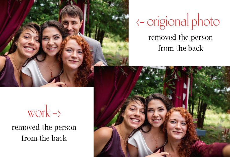 Remove Person from Photo Photoshop Service