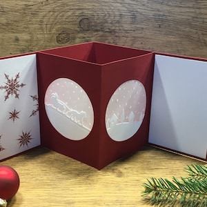 Carte lanterne Père Noël