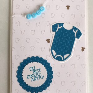 Carte de félicitations personnalisée pour naissance ou baptême