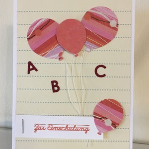 Congratulations card at the beginning of school