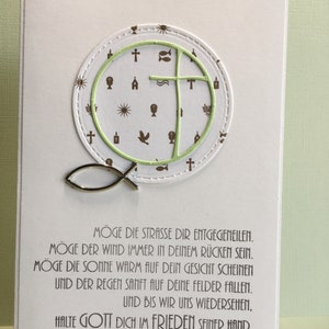 Glückwunschkarte Konfirmation