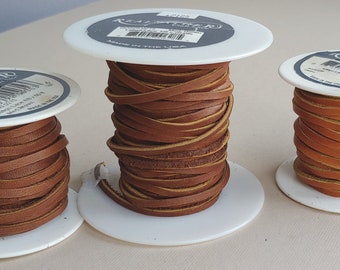 Lace Lacing Leather Topgrain Latigo Chocolate Brown 50 Foot Spool