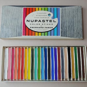 Vintage NUPASTEL Color Sticks by Eberhard Faber 24 colors