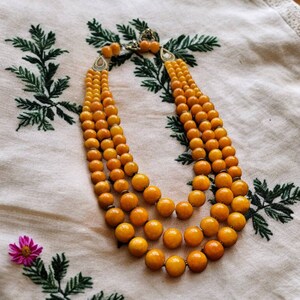 Natural Agate Faceted Beads Necklace Agate 3 Lines Beads Necklace Genuine Agate Beaded Necklace Ukrainian jewelry slavic wedding