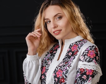 Ukrainian vyshyvanka blouse, Ukrainian embroidered blouse , Vyshyvanka bohemian ethnic shirt , Gift For Her, Gift FOR Easter Easter