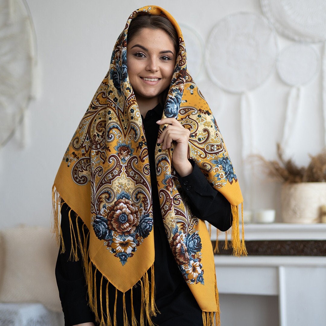 MADE in Ukraine Ethnic Folk Ukrainian Wool Shawl Slavic - Etsy