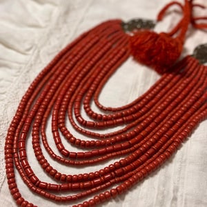 Handmade Traditional Multilayer Ukrainian Namysto, Ukrainian Necklace, Folk Boho Style Necklace Namysto, Ukrainian Gift for Christmas