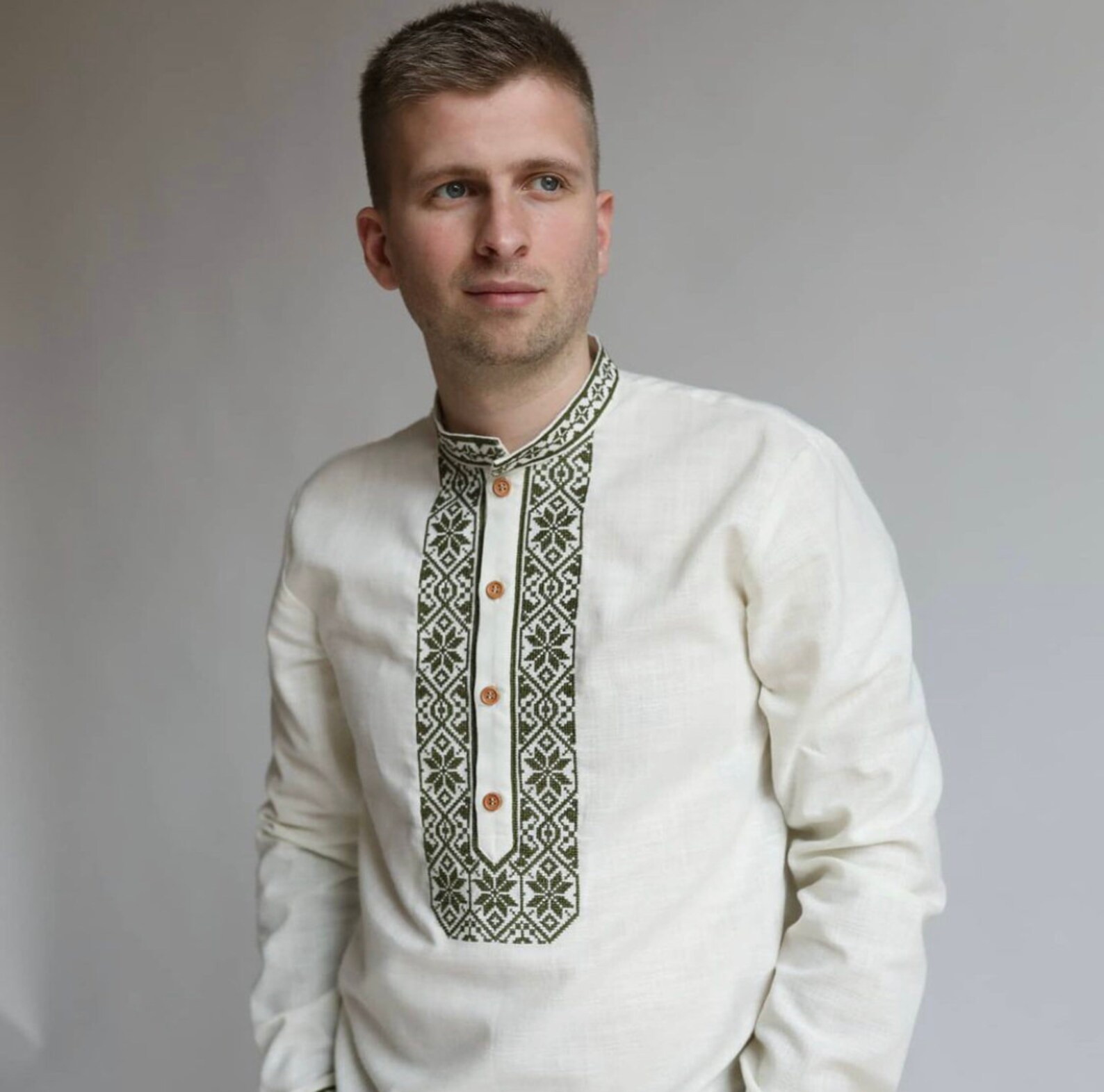 Shirt Ukrainian Vyshyvanka Men's embroidered shirt Gift Etsy
