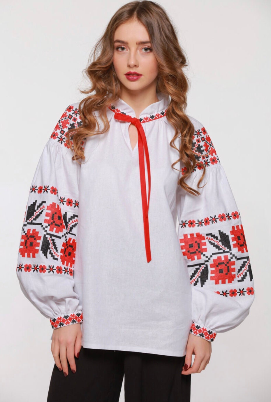 Ukrainian vyshyvanka blouse Ukrainian embroidered blouse Etsy