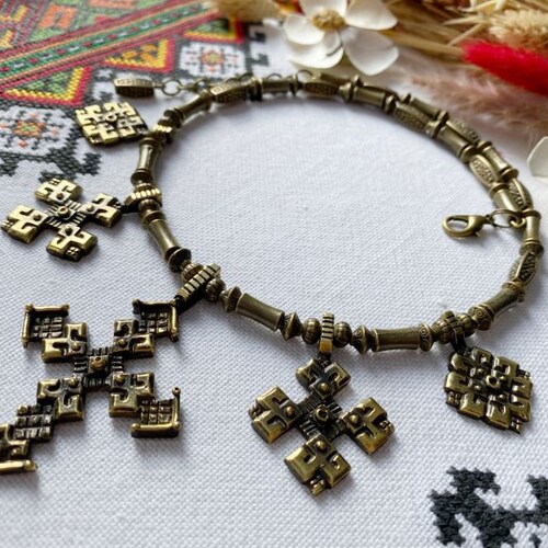 Handmade brass handles. Length 50 cm + chain Gift for Easter shops Gift for Christmas