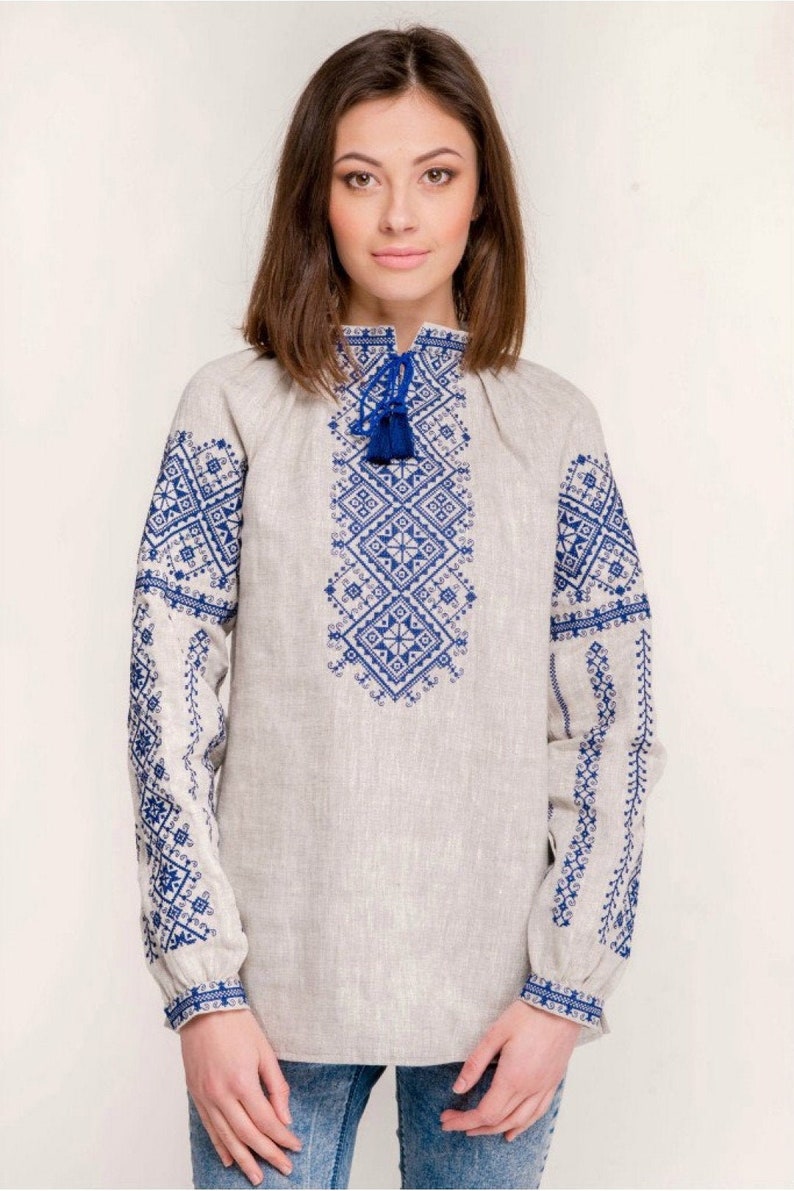 Ukrainian Vyshyvanka blouse for the girl. Embroidered Blouse | Etsy