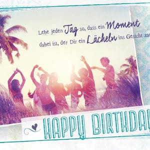 Geburtstagskarte - Happy Birthday