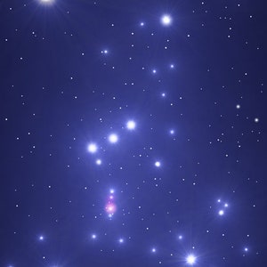 Postkarte - Sternbild Orion - Weltraum