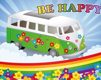 Magnet VW - Be Happy!