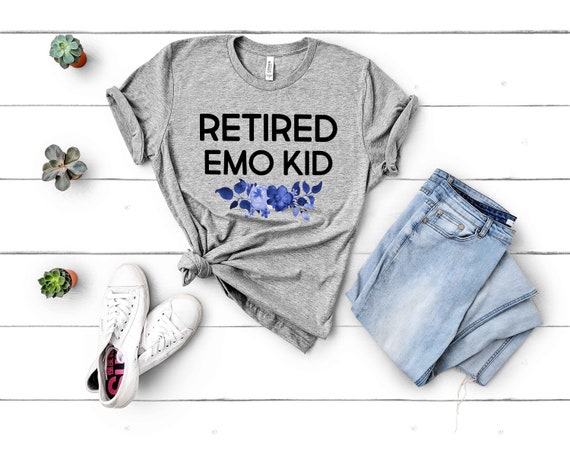 Retired Emo Kid Shirt Hipster Grunge Shirt Tumblr Shirts Etsy