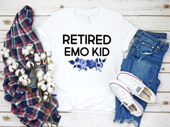 Retired Emo Kid Shirt Hipster Grunge Shirt Tumblr Shirts Etsy
