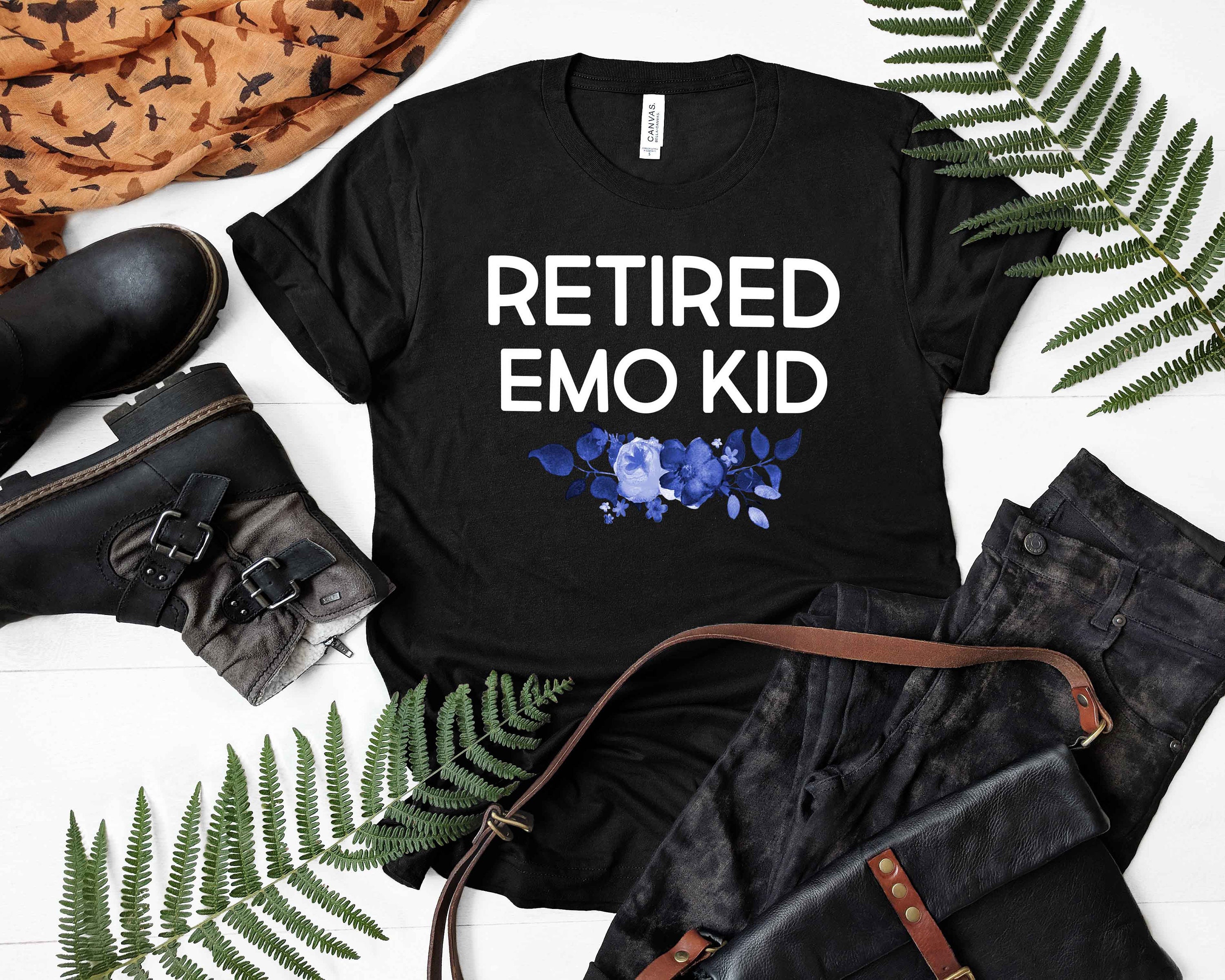 Retired Emo Kid Shirt Hipster Grunge Shirt Tumblr Shirts Etsy