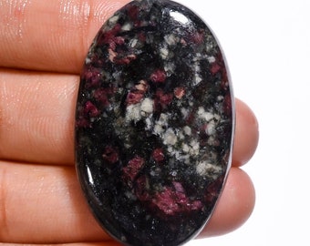 Amazing Natural Eudialyte loose Stone Top Quality Eudialyte Cabochon Gemstone Very Smooth Eudialyte Stone for jewelry 36 Cts.R-8898