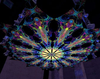 Ceiling Decoration - &quot;Reincarnation 2&quot; Collection - &quot;Leaf&quot; Petals - Psychedelic Canopy – 12 petals set