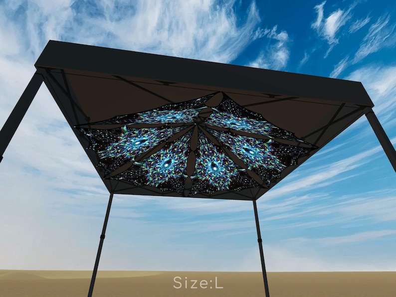 Stretch Fabric Triangle Canopy for Tents – Modular Ceiling Decor (L ...