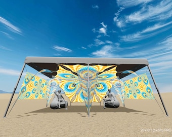 Stretch Fabric Canopy for 20x10ft Tents – Modular Ceiling Decor (Essentials / Enhanced / Pro) - Solar Feather