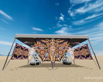 Stretch Fabric Triangle Canopy for Tents – Modular Ceiling Decor - Abracadabra