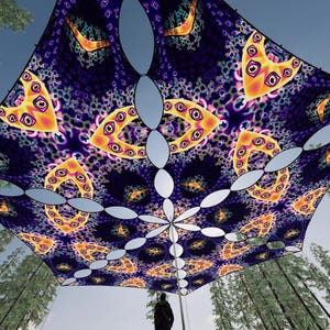 Ceiling Decoration - Abracadabra AB-TR03 – UV-Canopy – Psychedelic Party Decoration
