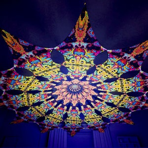Ceiling Decoration - &quot;Union&quot; Petals - Psychedelic Canopy – 12 petals set