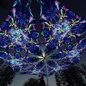 Ceiling Decoration - Epic Underwater Kingdom EUK-TR01 – UV-Canopy – Psychedelic Party Decoration
